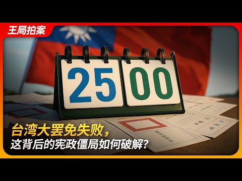 台湾大罢免失败，这背后的宪政僵局如何破解？｜大罢免｜台湾｜赖清德｜徐巧芯｜叶元之｜国民党｜民众党｜中华民国宪法｜柯文哲｜王局拍案 20250724
