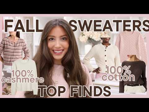 I Found the Top 40 Fall Sweaters for 2026 (100% Cotton, Cashmere & More)