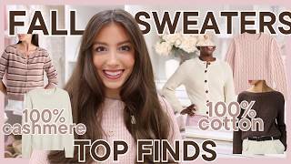 I Found the Top 40 Fall Sweaters for 2026 (100% Cotton, Cashmere & More)