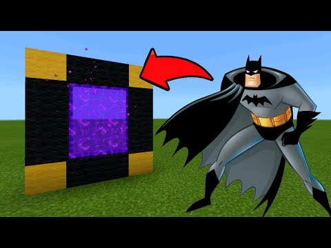 Minecraft Pe How To Make a Portal To The Batman Dimension - Mcpe Portal To The Batman!!!