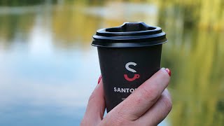 HOW TO DESIGN A LOGO FOR A COFFEE SHOP | &quot;SANTORINO&quot;