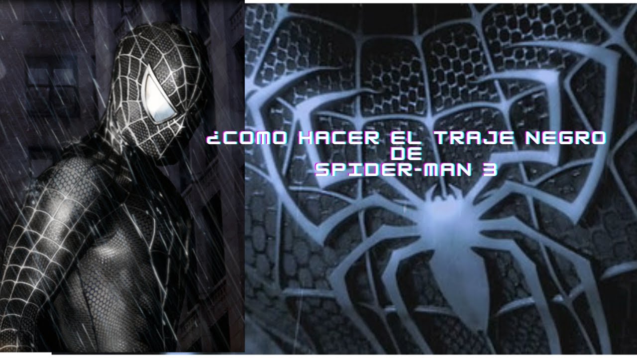 Como hacer el traje negro de Spider-Man 3 Tutorial//Cosplay - YouTube