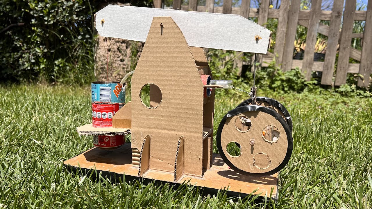 Homemade Cardboard Stirling Engine YouTube