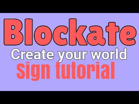 How To Make Sign S In Blockate Roblox Youtube - roblox blockate tutorial