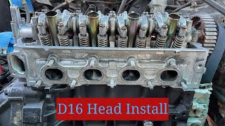 Installing the D16 Head