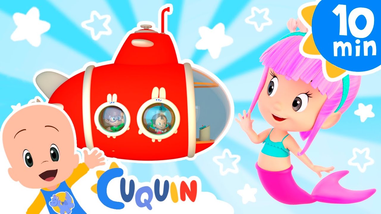 The submarine goes round and round | Cleo & Cuquin | Kids | Songs