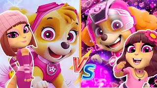 My Talking Angela 2 Vs Skye - Paw Patrol - Skye In The Cartoon Vs Skye In The Movie - Cosplay