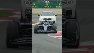 🏎️ F1 Car vs. BMW M5: High-Speed Track Duel #nextlevelracing #racingsimulation #rfactor