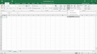 How To Inserting and Deleting Worksheets