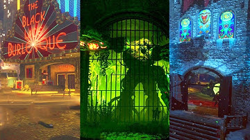 BLACK OPS 3 ZOMBIES: All Easter Eggs Completed in One Stream!