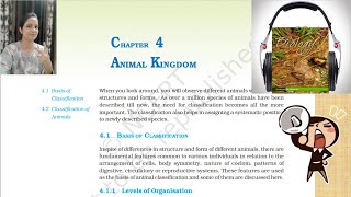 Ch 4 Animal Classification NCERT Biology ( Reading Only) | NCERT Biology Class 11 Audio Books