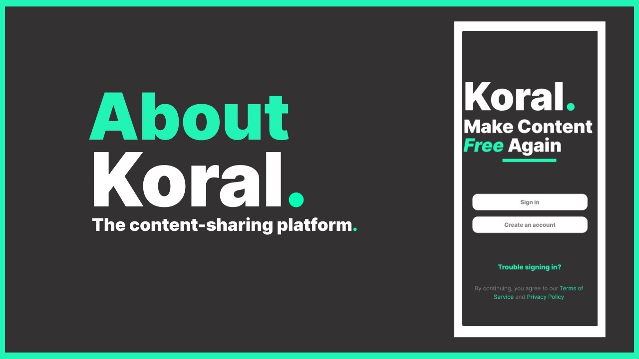 About Koral. - A Content-Streaming Platform Startup