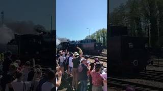 Parowozy Wolsztyn 🚂 #paradaparowozow #parowozowniawolsztyn #parowóz #lokomotywa #kolej #pkp