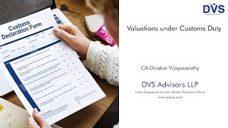 Valuations under Customs Duty