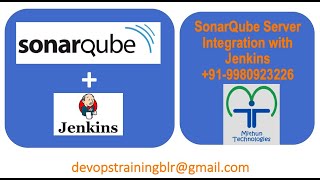SonarQubeServe rIntegration with Jenkins - Mithun Technologies - +91-9980923226