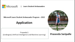 Microsoft Learn Student Ambassadors Program Application 2022