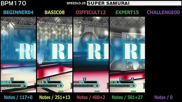DDR / SUPER SAMURAI - SINGLE (DanceDanceRevolution X)