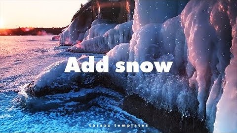 Snow Particles Premiere Pro Presets