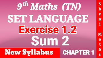 9th maths chapter 1 exercise 1.2 question 2 tn samacheer shyni maths