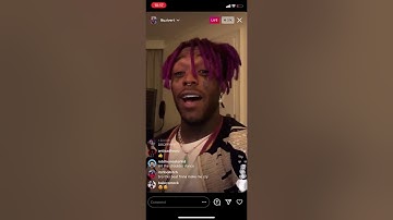 Lil uzi very gives multiple samples on Instagram live 12/20/20