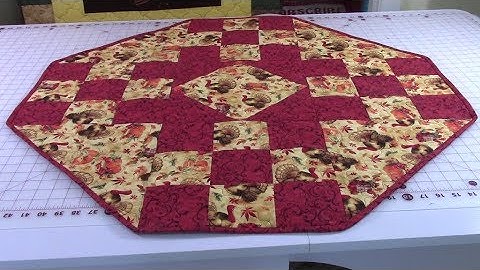 Table Topper #3 with autumn fabrics