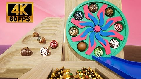 Chocolate Marble Run Race Shredder 3