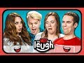 YouTubers React To Try to Watch This Without Laughing Or Grinning #27