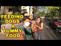 Feeding Stray Dogs #foodvlog #marathivlogssahil #feedingdogs
