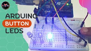 Arduino push button led | arduino button led projects