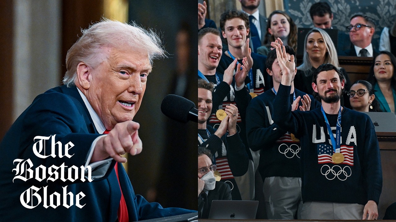 State of the Union highlights: Trump talks immigration, tariffs, honors US men's hockey team