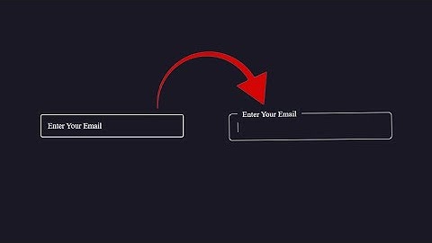 How to Create a Floating Label Using Only HTML and CSS | Step-by-Step Tutorial