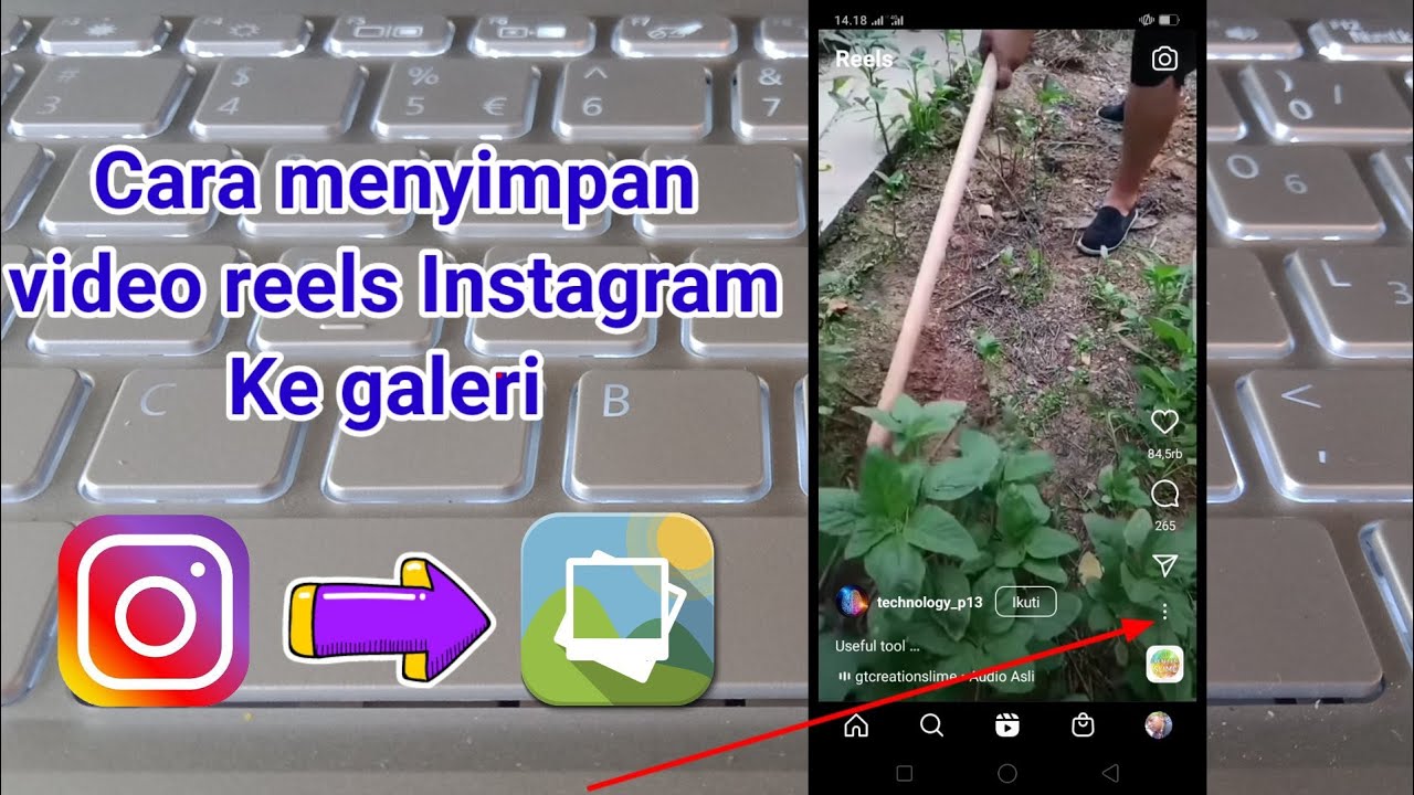 Cara menyimpan video reels Instagram ke galeri tanpa aplikasi tambahan