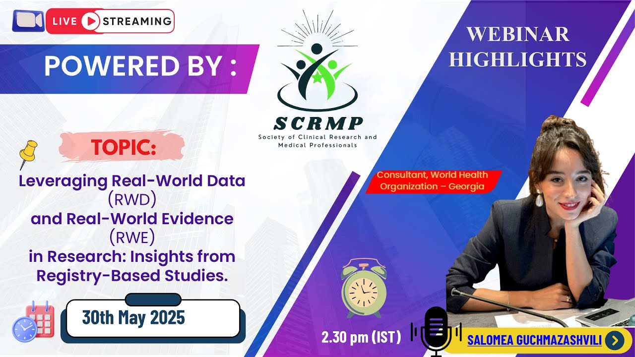Salomea Guchmazashvili on RWD & RWE: Revolutionizing Health Equity | SCRMP Webinar | 