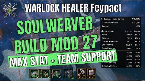 Neverwinter warlock healer build mod 27 - Soulweaver is an amazing healer