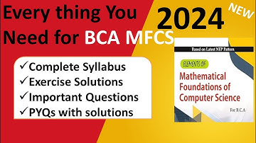 Introduction to Mathematical foundations of Computer Science | MDU BCA Maths | MFCS | NEP