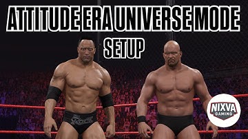 #WWE2K25 ATTITUDE ERA UNIVERSE MODE SETUP
