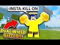 NEW DUAL WIELDING GLITCH *INSTA-KILL???* (ROBLOX BOOGA BOOGA)