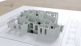 House 3d building animation