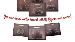 Magnetic Ball Writing Drawing Board Sketch Pad Doodle Art Tablet Educational Toy For Kids