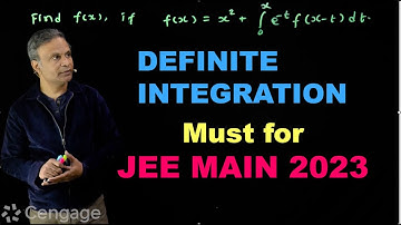 Definite Integration | Calculus | Must for JEE Main 2023 | G Tewani | Cengage | Cengage Digital