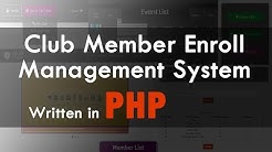 Club Member Enroll Management System - PHP V1.0