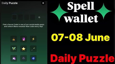 Spell wallet puzzle today 07 & 08 June | spell wallet daily puzzle | #spellwallet #combo |