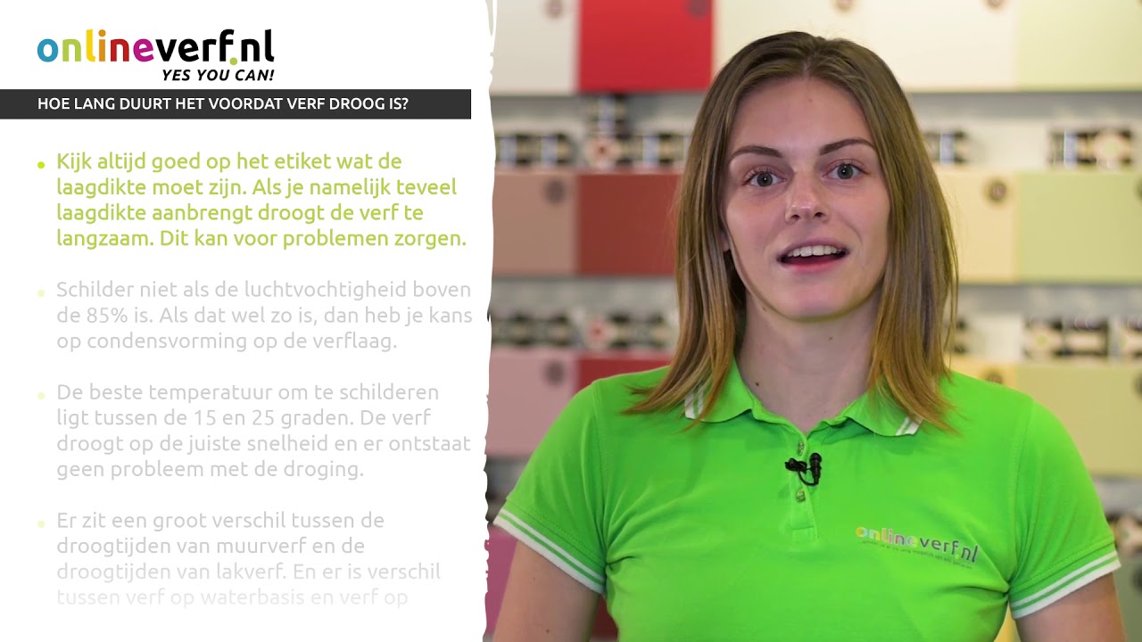 Hoe lang duurt het voordat verf droog is - YouTube