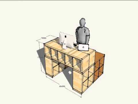 Ikeahack Standing Desk Sketchup Animation Youtube