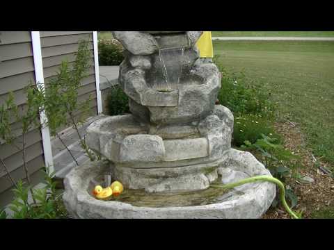 How I repaired a plastic resin water fountain