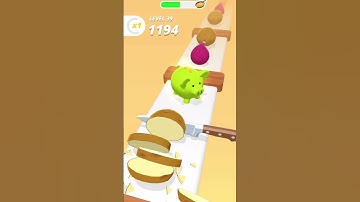 perfect slices Level 39 - gameplay walkthrough | slice cutting game | chop game #shorts #game