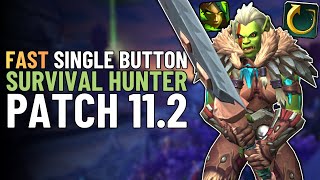 Celebrity Quick One Button Survival Hunter Guide | Single-Button DPS Build WoW Patch 11.2.5 Wealth
