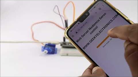 Nodemcu Web Server servo motor control