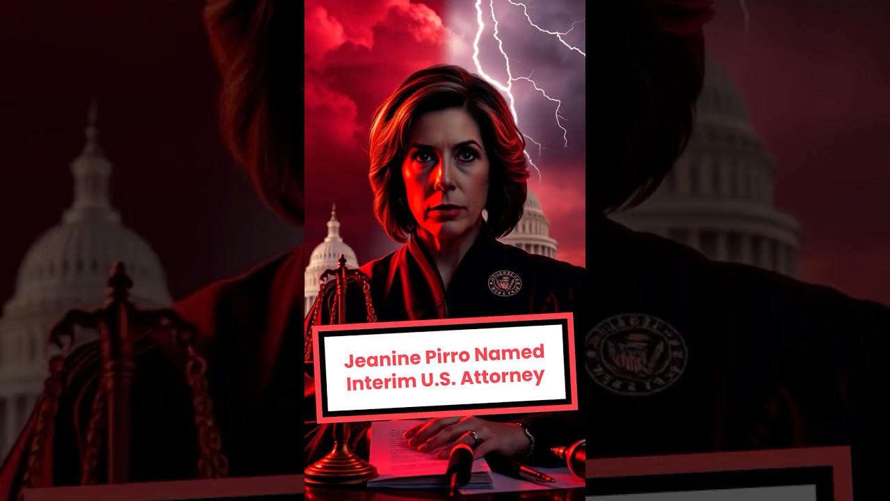 👩‍⚖️ Jeanine Pirro Becomes Top Prosecutor — Is This Justice or Loyalty Politics?