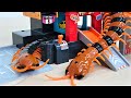 Giant Centipede &amp; Cockroach Attack Tayo Parking Garage Toy Monster Insect Thomas, Chuggington, Cars